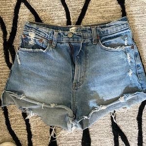 Abercrombie medium wash jean shirt